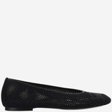 MESH BALLERINAS WITH LOGO