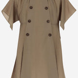 CREPE TRENCH DRESS