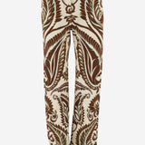PANTS WITH PAISLEY PATTERN