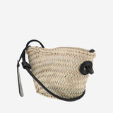 STRAW BAG WITH LOGO