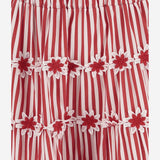 COTTON SKIRT WITH STRIPED PATTERN