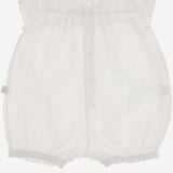 SOFT LINEN ROMPER WITH EMBROIDERY