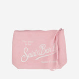 FABRIC CLUTCH WITH LOGO