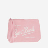 FABRIC CLUTCH WITH LOGO