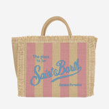 COLETTE TOTE BAG WITH STRIPED PATTERN