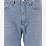 STRAIGHT LEG JEANS IN COTTON DENIM