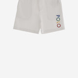 SHORT PANTS IN COTTON BLEND WITH LOGO