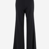 FLARED STRETCH WOOL PANTS