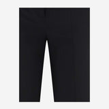 FLARED STRETCH WOOL PANTS