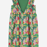 COTTON DRESS WITH GRAPHIC PATTERN