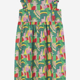 COTTON DRESS WITH GRAPHIC PATTERN