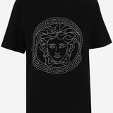 COTTON T-SHIRT WITH MEDUSA MOTIF