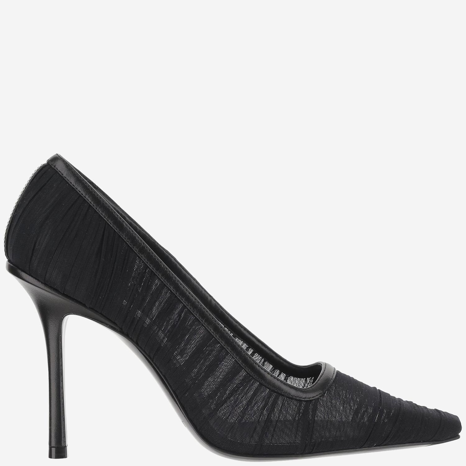 JIMMY CHOO LOTTA100IVWBLACK/BLACK