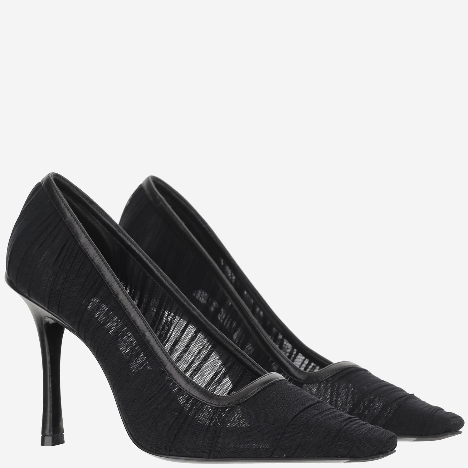 JIMMY CHOO LOTTA100IVWBLACK/BLACK